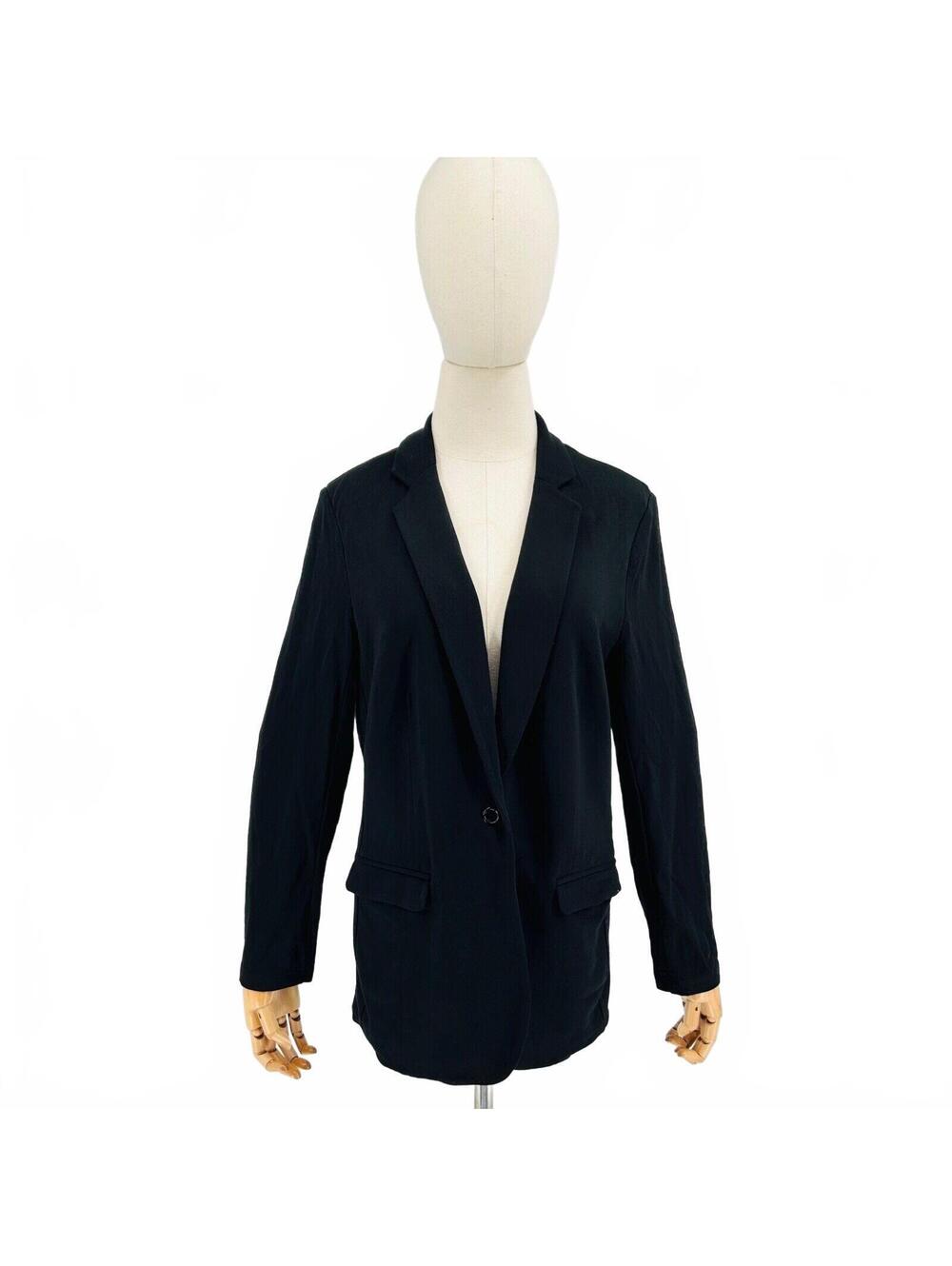 Philosophy Black Super Soft Jersey Oversized Blazer